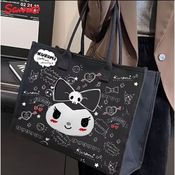 Hello Kitty KUROMI Black Tote Bag! - Picture 4 of 5
